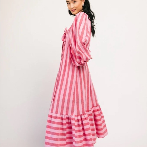 ZOCO Capri Maxi Dress Pink and Red - Picture 3 of 6